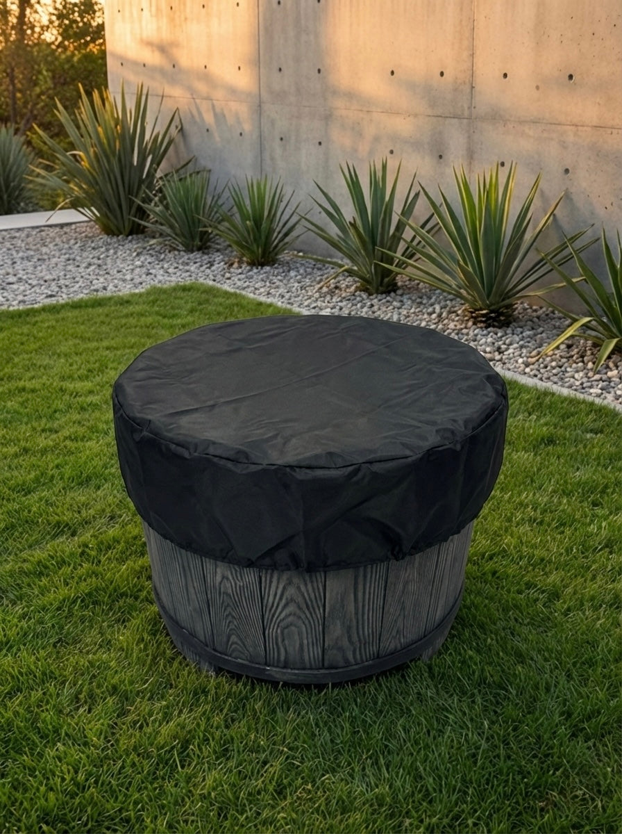 Wood-burning fire pit with BBQ grill (gray)