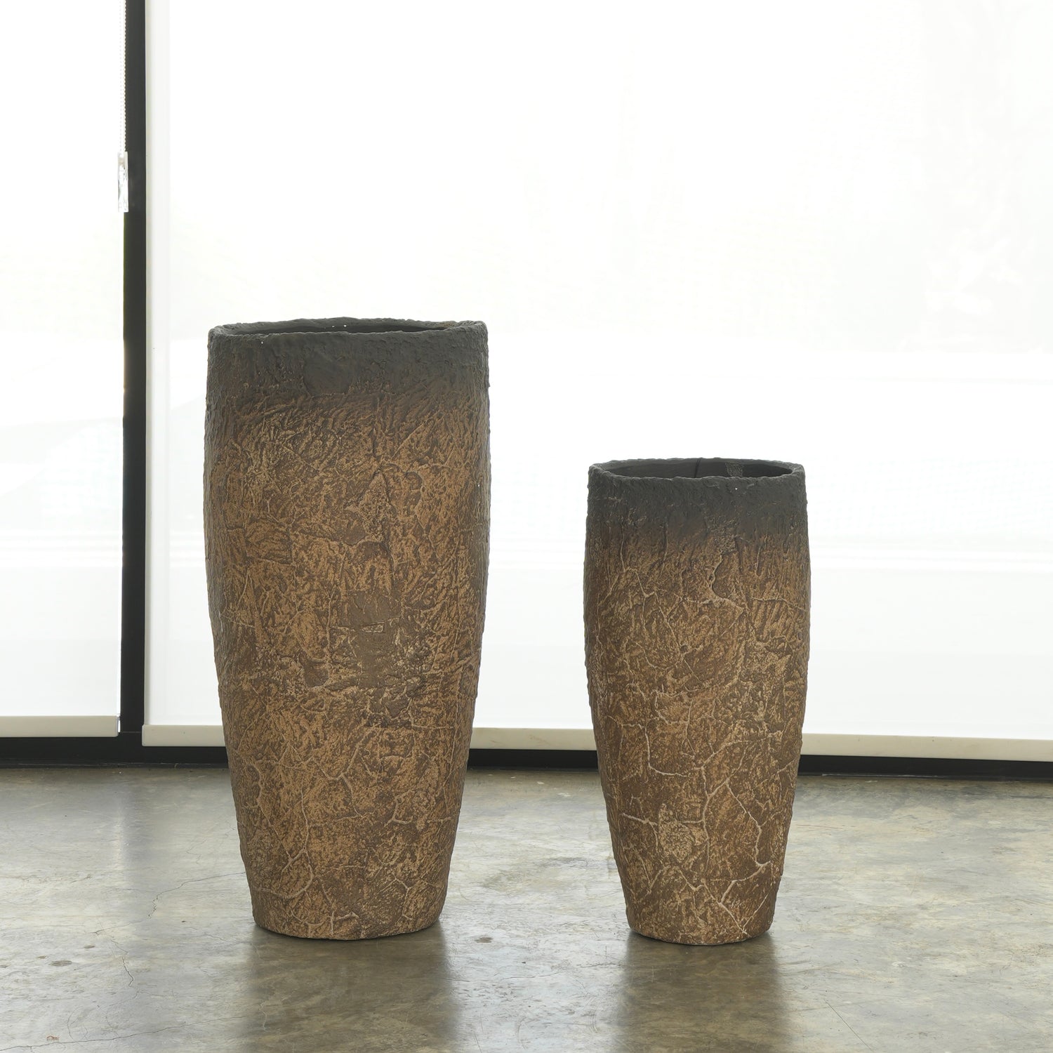 Tall Cylinder Fiberglass Pot