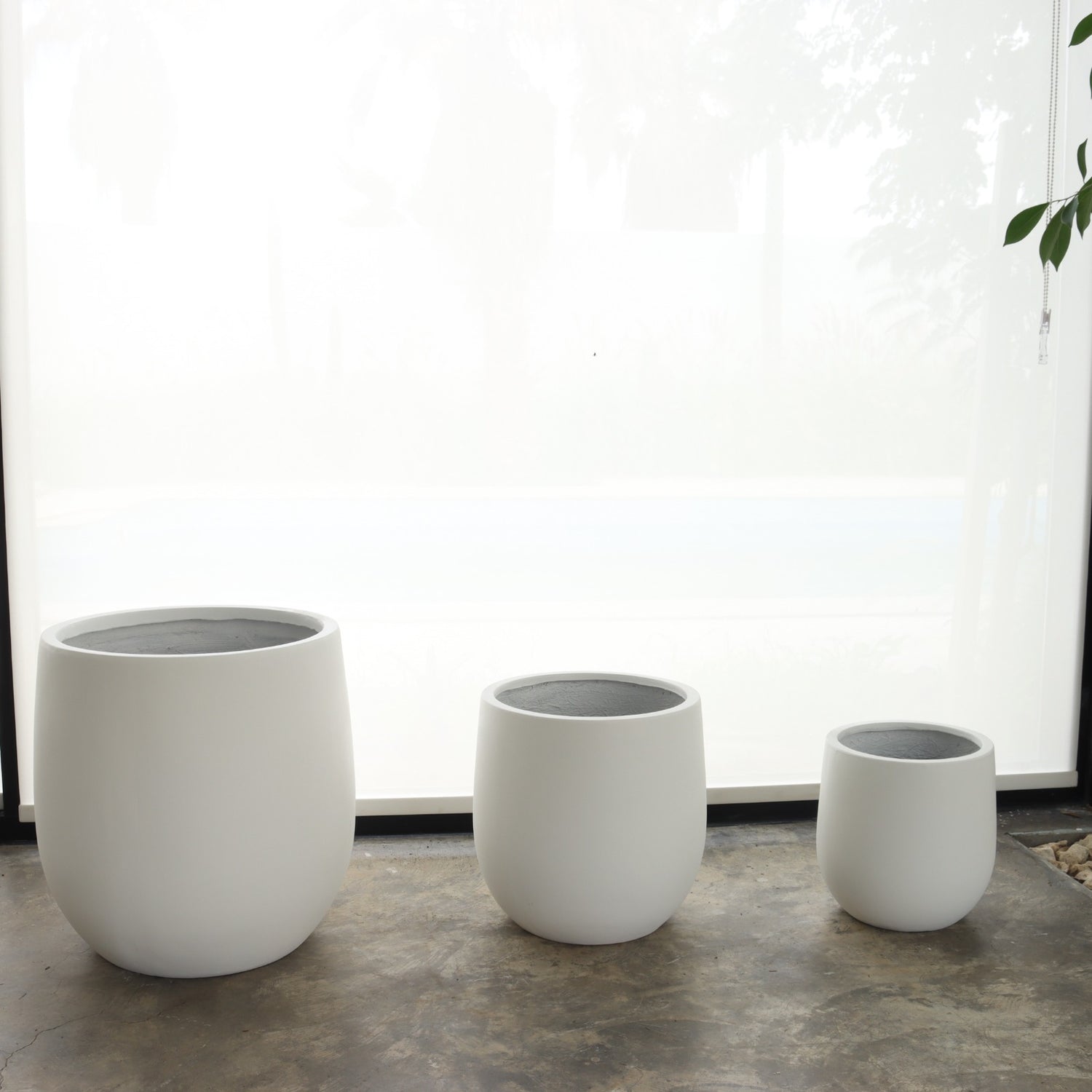 حوض فايبر جلاس (أبيض)