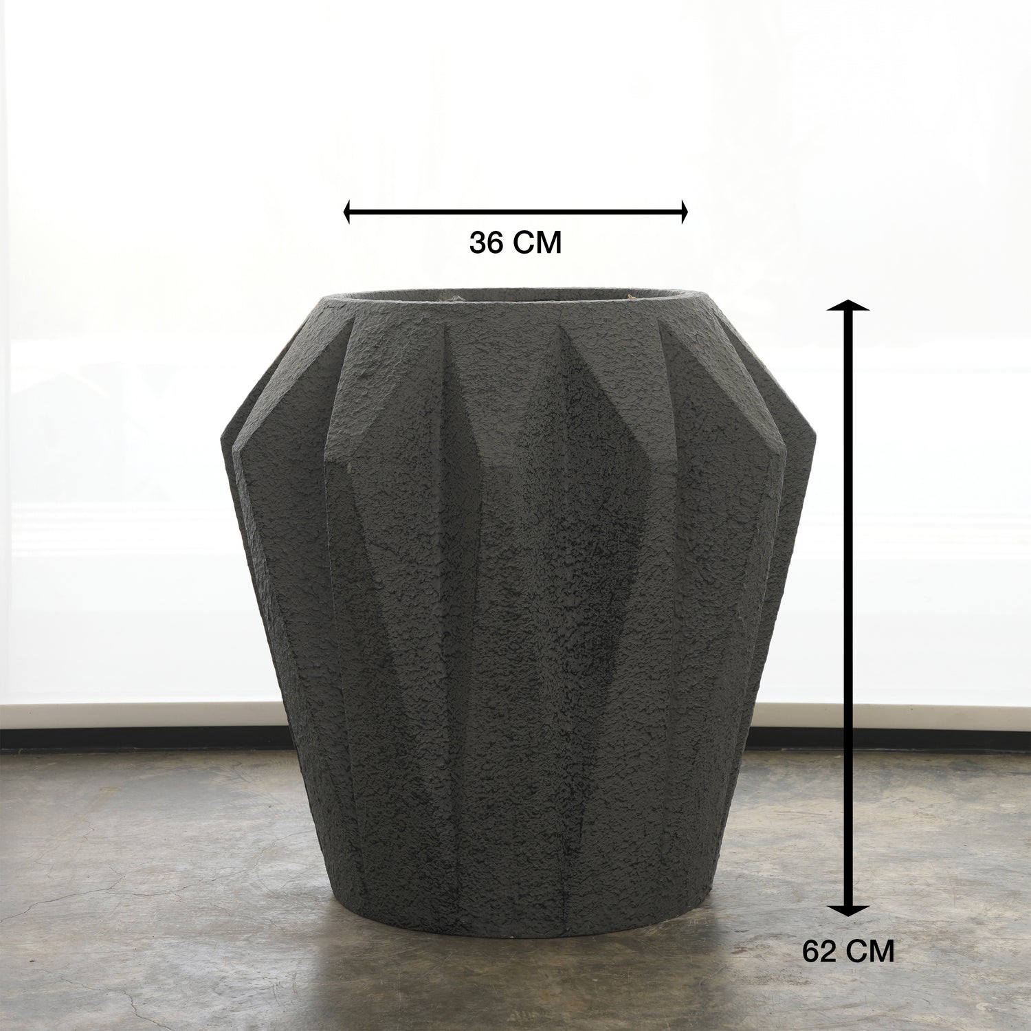 Sculpted Fiberglass Pot