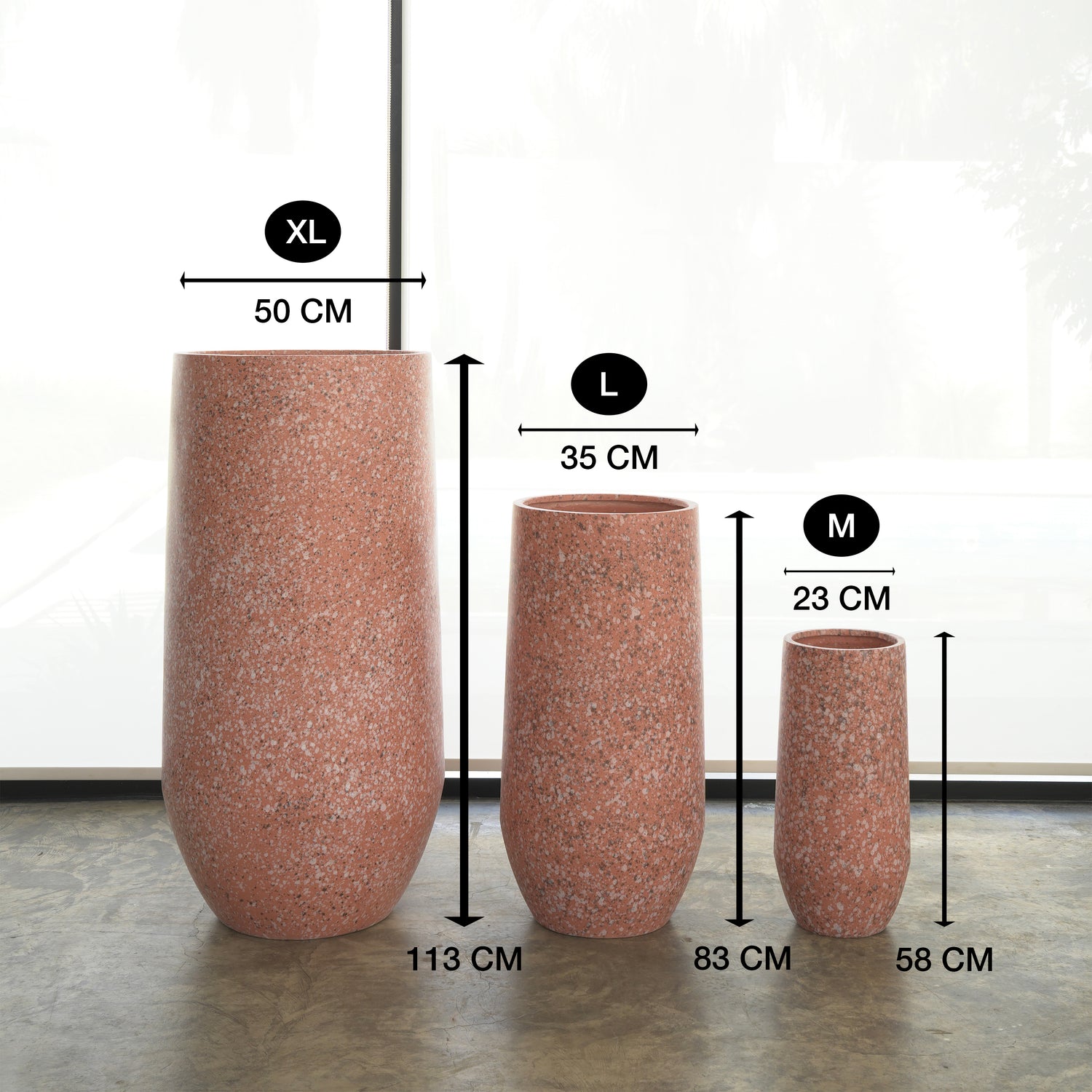 Long Fiberglass Pot