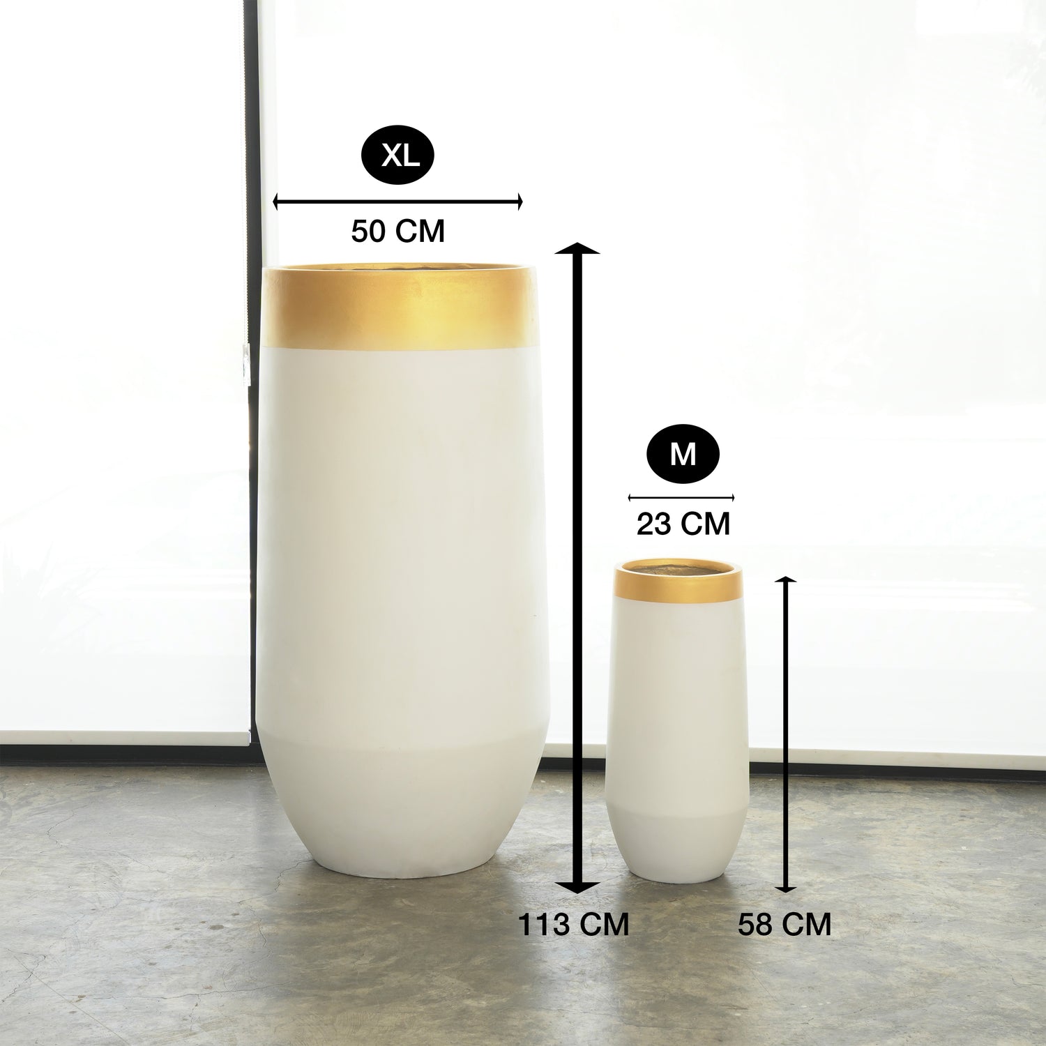 Long Fiberglass Pot